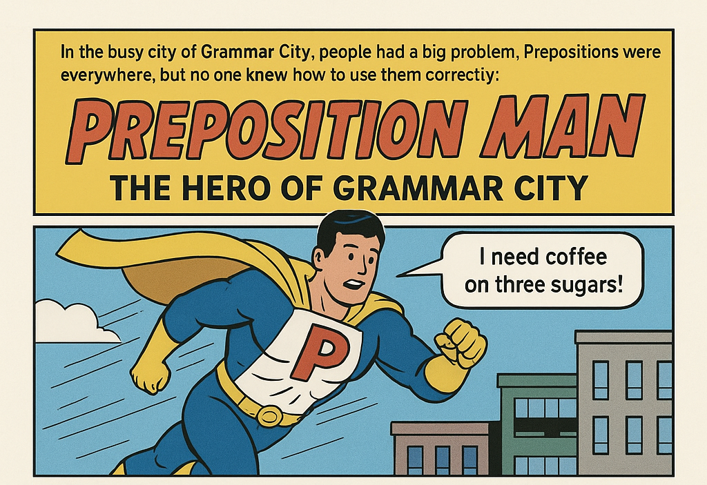 In show 18, I played with the idea of a superhero called ‘Proposition Man’